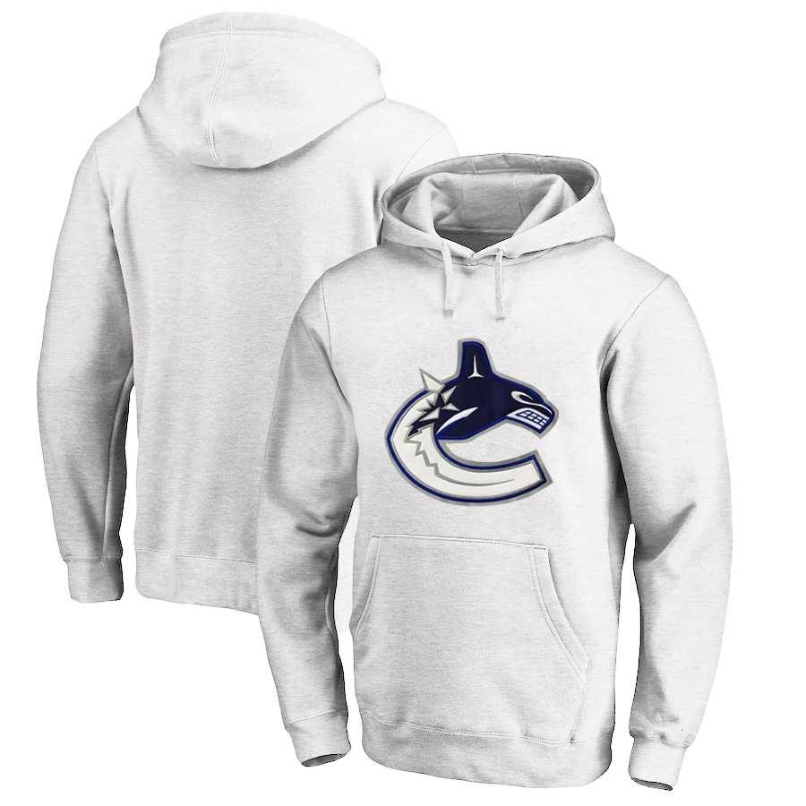 Vancouver Canucks White All Stitched Pullover Hoodie,We sell and wholesale Vancouver Canucks White All Stitched Pullover Hoodie on line form chian!